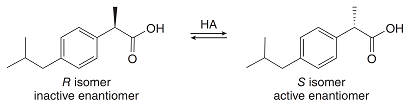 HO.
НА
он
R isomer
inactive enantiomer
S isomer
active enantiomer
