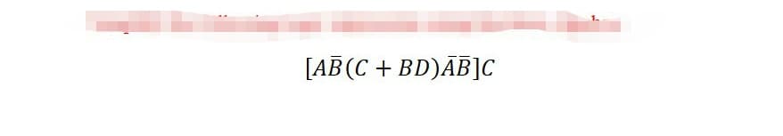 [AB (C+BD)ĀB]C