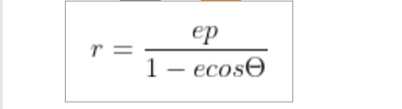 r=
ер
1 - ecose