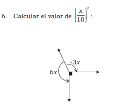 х
6. Calcular el valor de
10
-3x
6x
